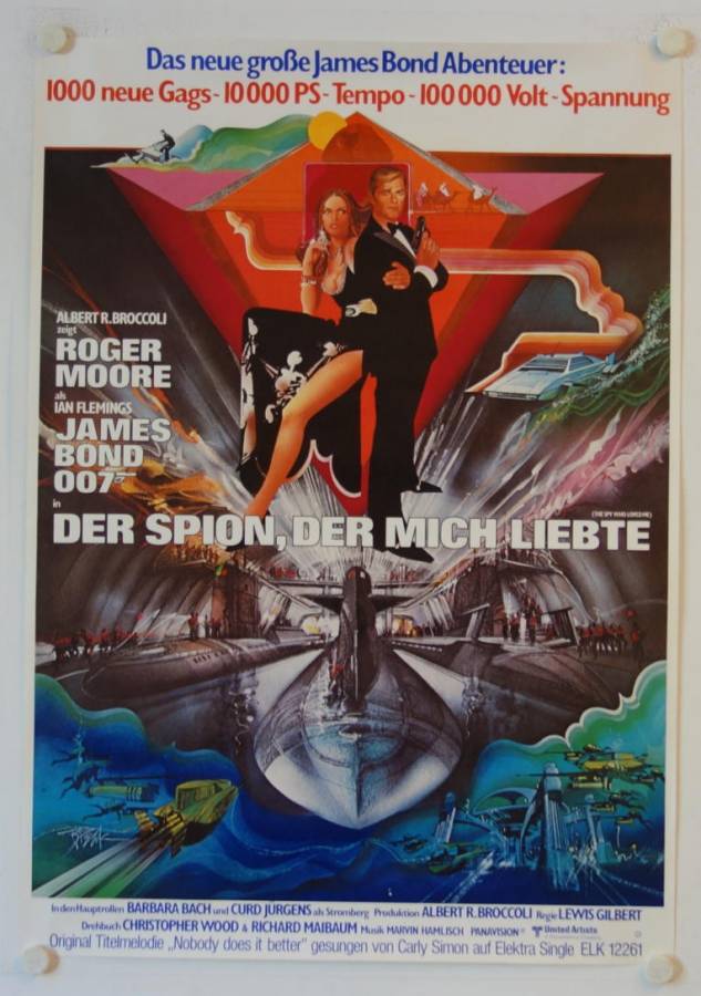 The Spy who loved me original release german double panel movie poster